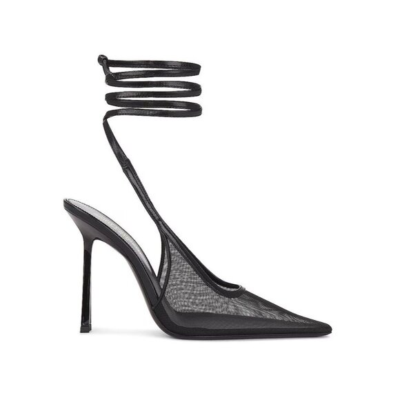 SAINT LAURENT Oxalis Pumps in Noir Black 40 10 With Box Womens High Heels - Picture 1 of 16